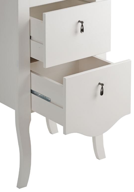 Comad Armadietto bagno alto con 1 anta e 2 cassetti Elisabeth Avorio