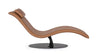 Bizzotto Chaise longue in ecopelle Vermont Marrone