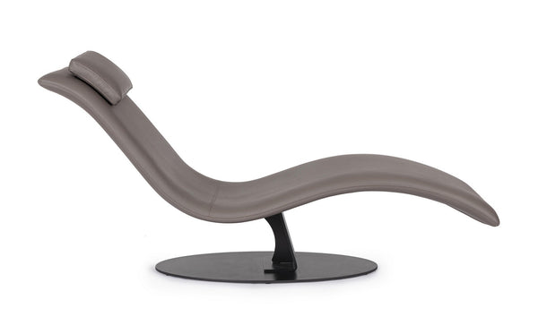 Bizzotto Chaise longue in ecopelle Vermont Marrone