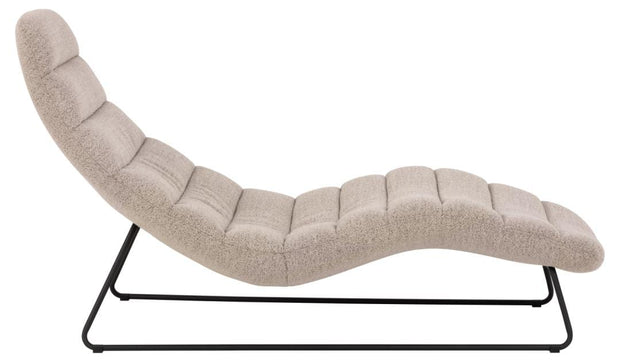 Actona Chaise longue in tessuto Chaplin Beige