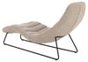 Actona Chaise longue in tessuto Chaplin Beige