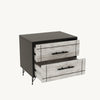 Asir Comodino con 2 cassetti Night Grigio