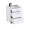 Asir Comodino con 3 cassetti Komodo 530 Bianco