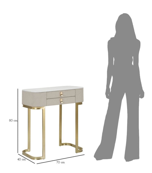 Mauro Ferretti Console 2 Cassetti Beauty cm 70x40x80