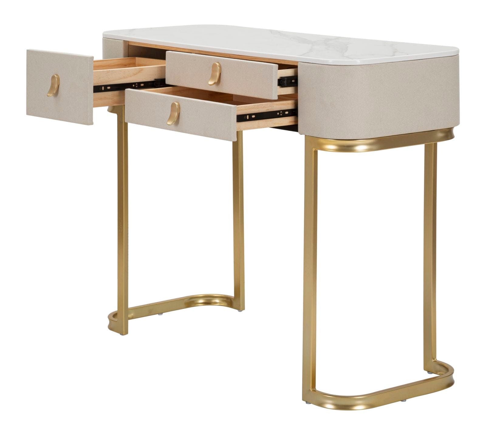 Mauro Ferretti Console 3 Cassetti Beauty cm 100x40x80