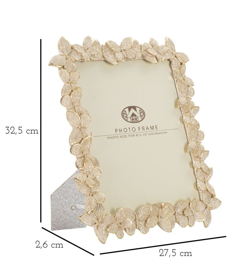 Mauro Ferretti Cornice Farfalle Glod cm 27,5x2,6x32,5 (Misura Interna cm 20x25)