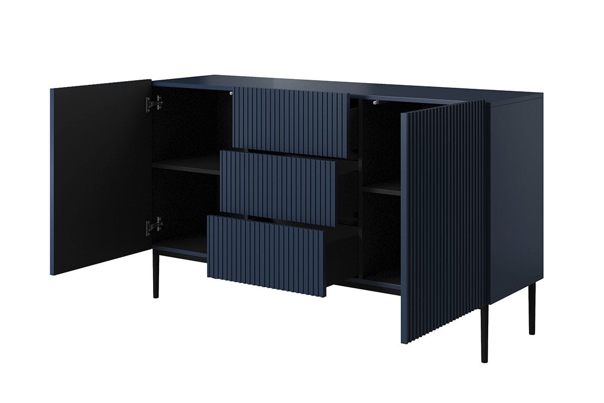 Bogart Credenza a 3 cassetti e 2 ante Nicole 150-2D3SZ Nero