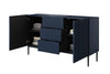 Bogart Credenza a 3 cassetti e 2 ante Nicole 150-2D3SZ Nero