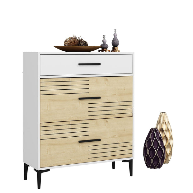 Asir Credenza con 1 cassetto e 2 ante Albedo Bianco