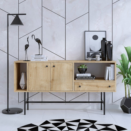 Asir Credenza con 1 cassetto e 2 ante Freya V2 Quercia