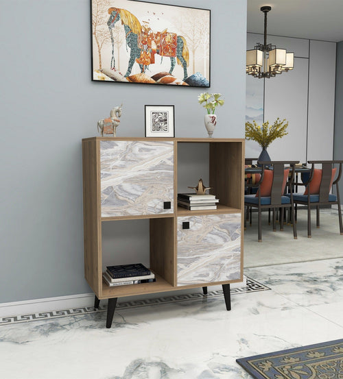 Asir Credenza con 2 ante Balek Grigio