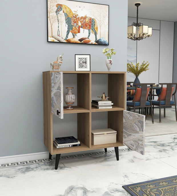 Asir Credenza con 2 ante Balek Grigio