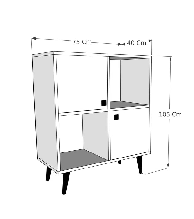 Asir Credenza con 2 ante Balek Quercia