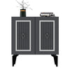 Credenza con 2 ante Capri Antracite (5)