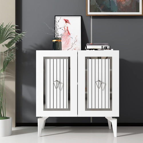 Asir Credenza con 2 ante Capri Argento