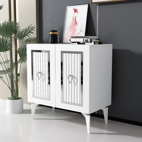 Asir Credenza con 2 ante Capri Argento