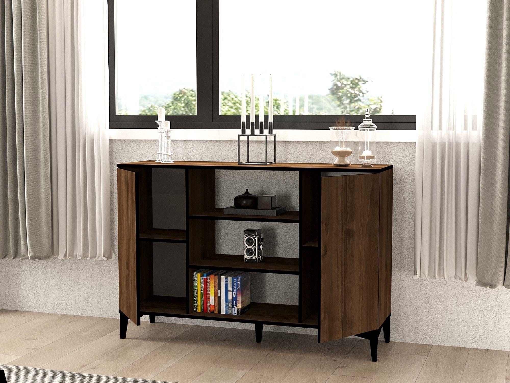 Asir Credenza con 2 ante Erke Noce