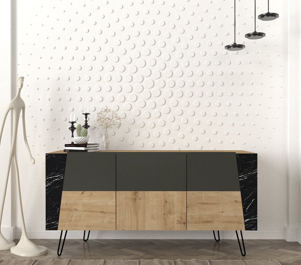 Asir Credenza con 2 ante Fanten Konsol Quercia