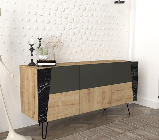 Asir Credenza con 2 ante Fanten Konsol Quercia