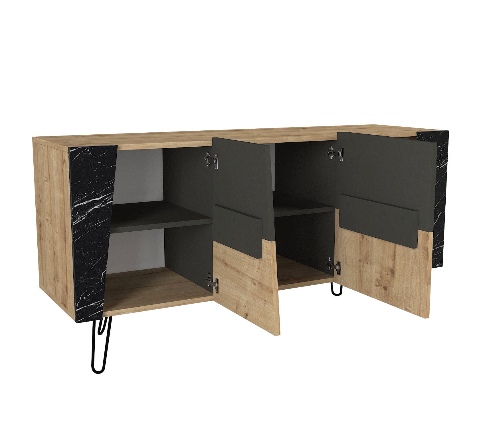 Asir Credenza con 2 ante Fanten Konsol Quercia