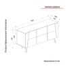 Asir Credenza con 2 ante Fanten Konsol Quercia