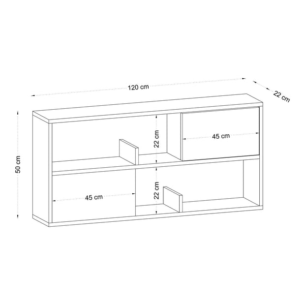 Asir Credenza con 2 ante Flora Quercia