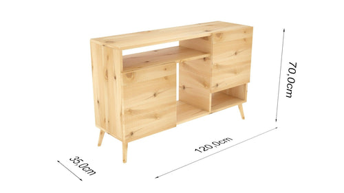 Asir Credenza con 2 ante Kulp Noce