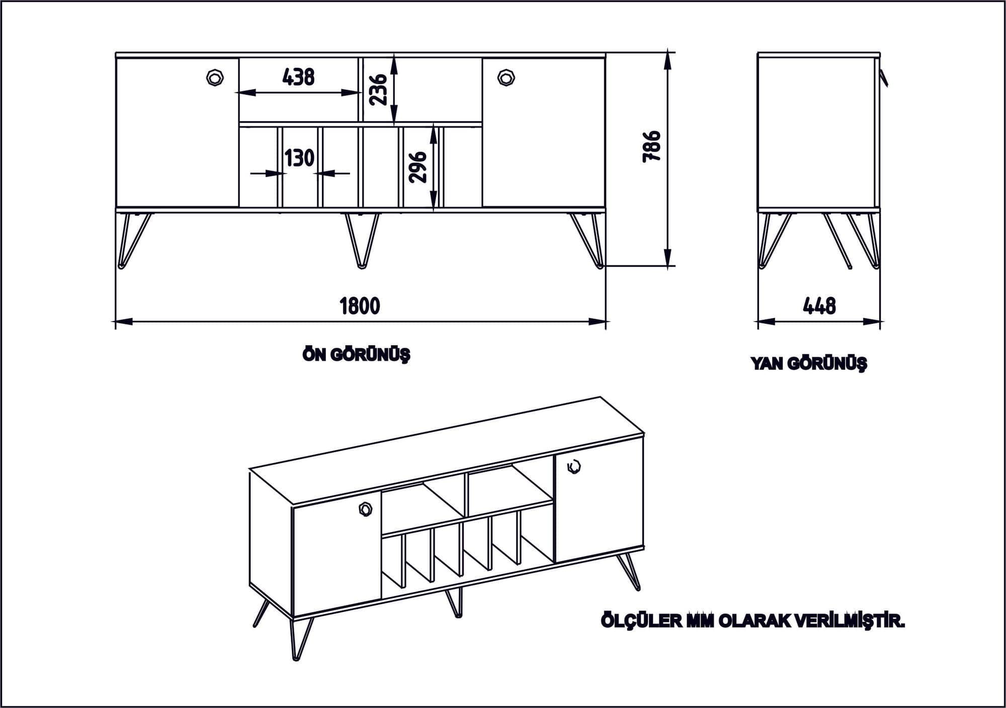 Credenza con 2 ante Lorenz Ayna Noce (5)