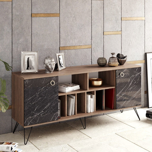 Credenza con 2 ante Lorenz Noce