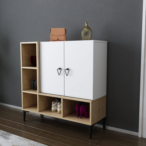 Asir Credenza con 2 ante Platin Bianco