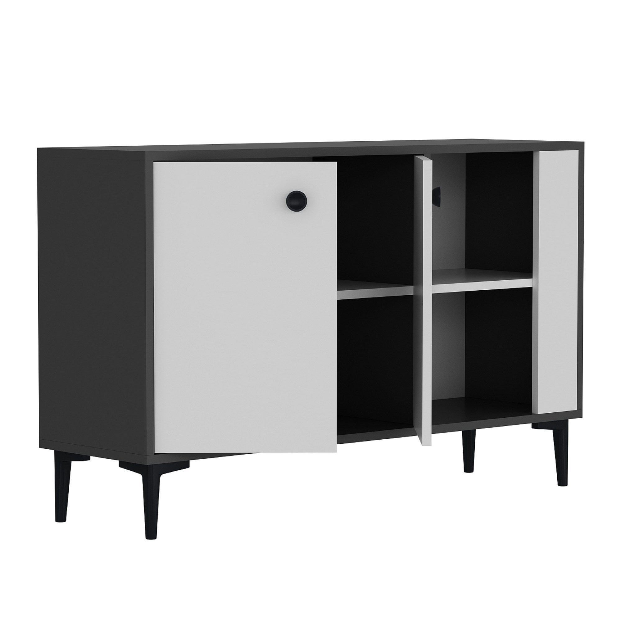 Asir Credenza con 2 ante Sahra Antracite