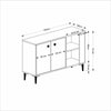 Asir Credenza con 2 ante Sahra Antracite