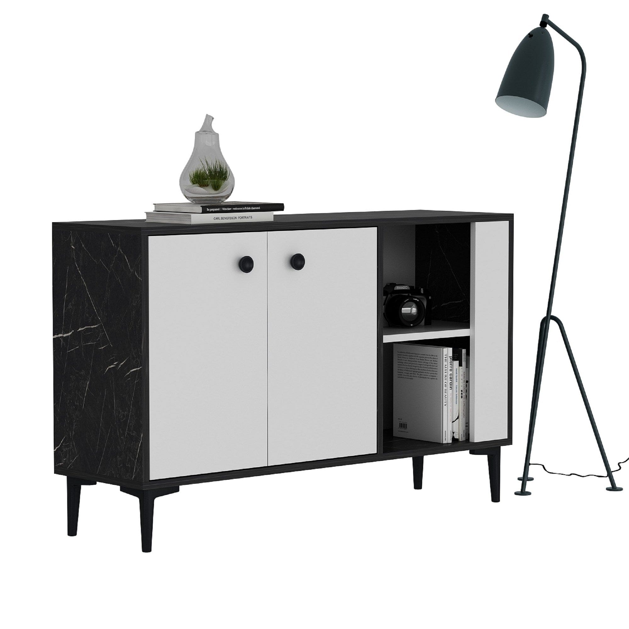 Asir Credenza con 2 ante Sahra Bianco