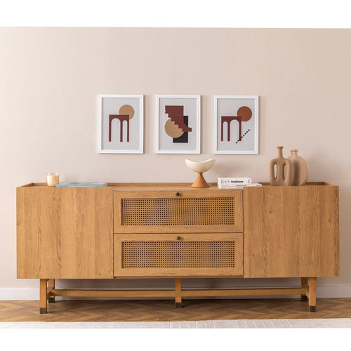 Asir Credenza con 2 cassetti e 2 ante Madison Quercia