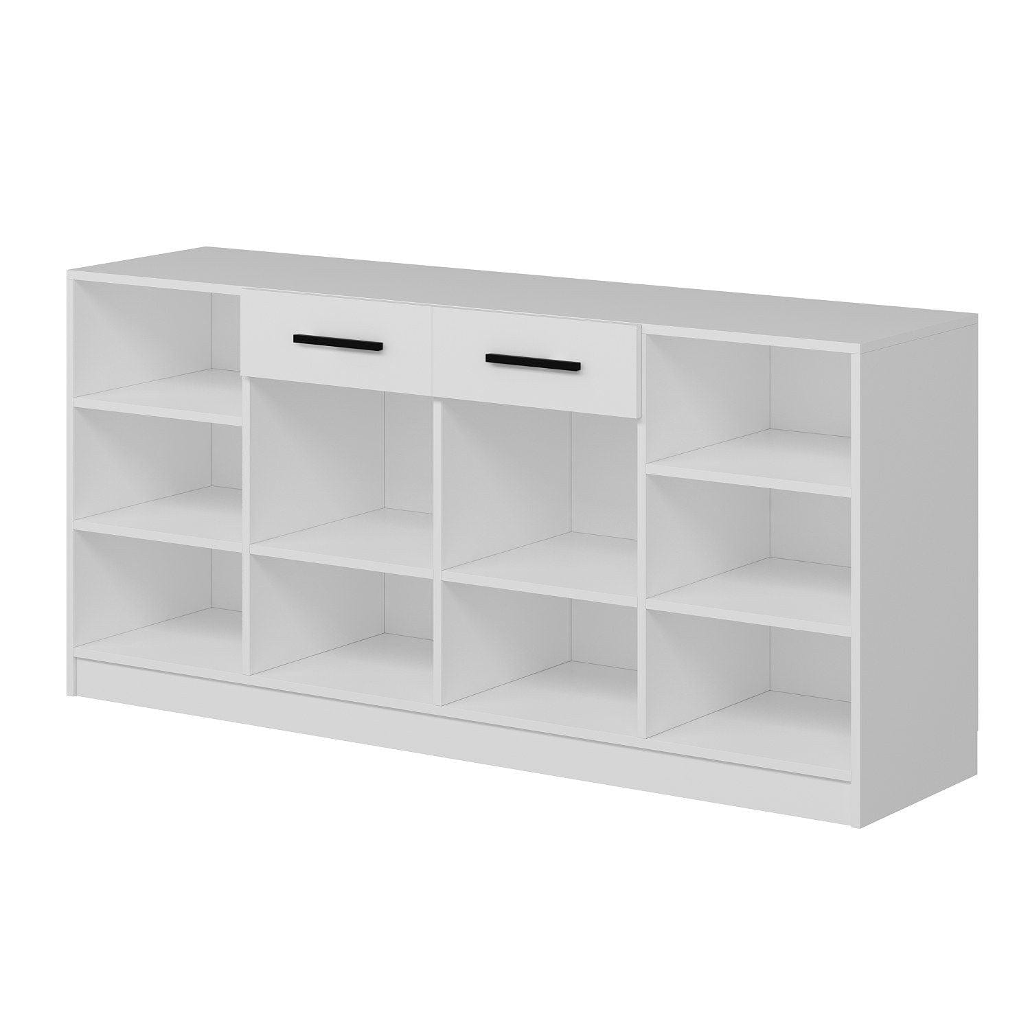 Asir Credenza con 2 cassetti e 4 ante Kale Bianco