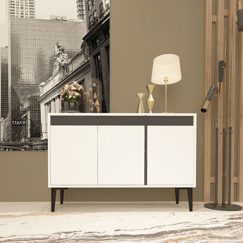 Asir Credenza con 3 ante Asude Bianco