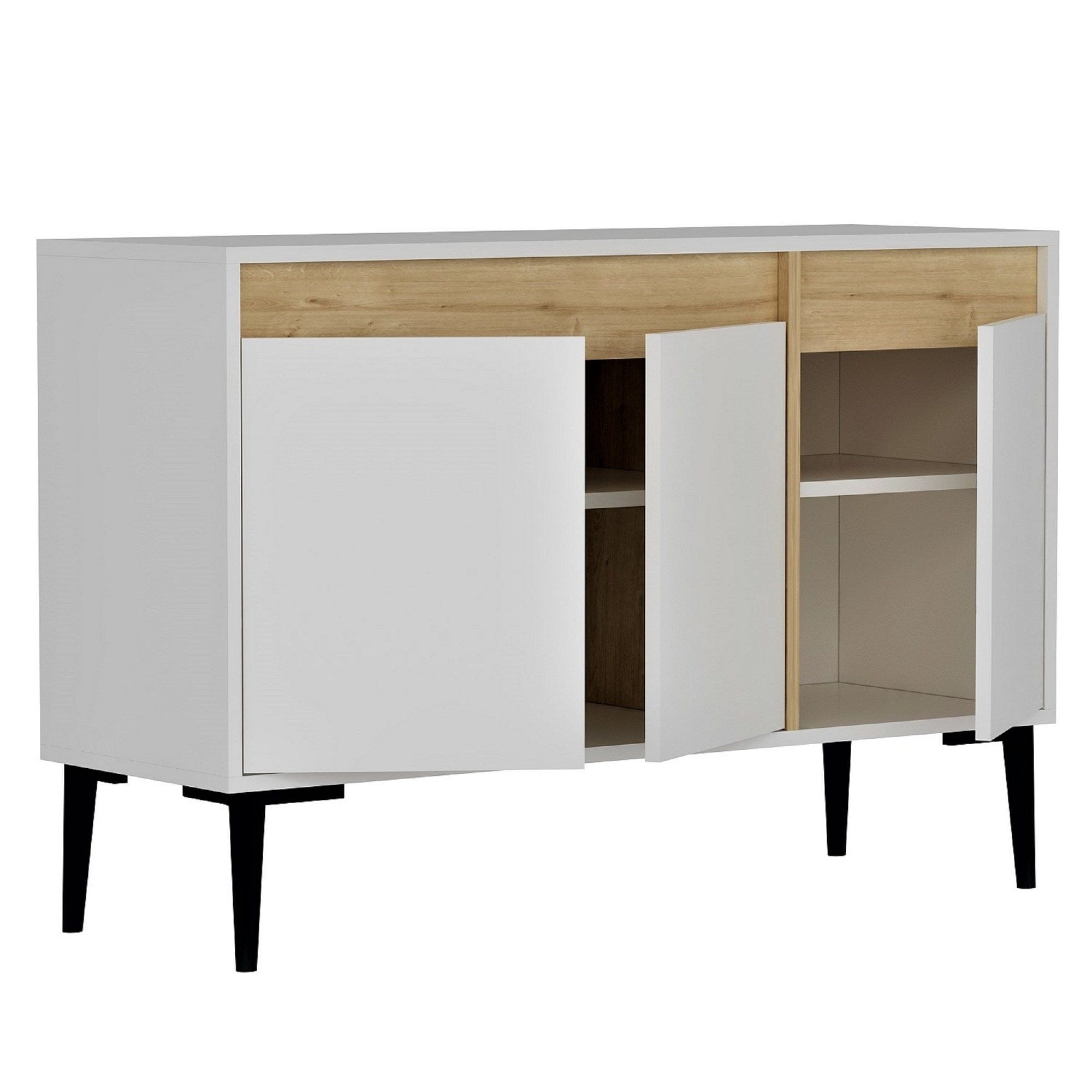 Asir Credenza con 3 ante Asude Quercia