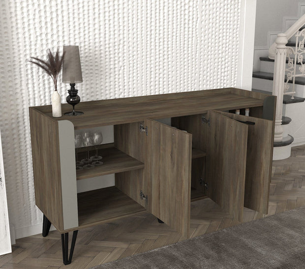 Asir Credenza con 3 ante Borges Multicolore