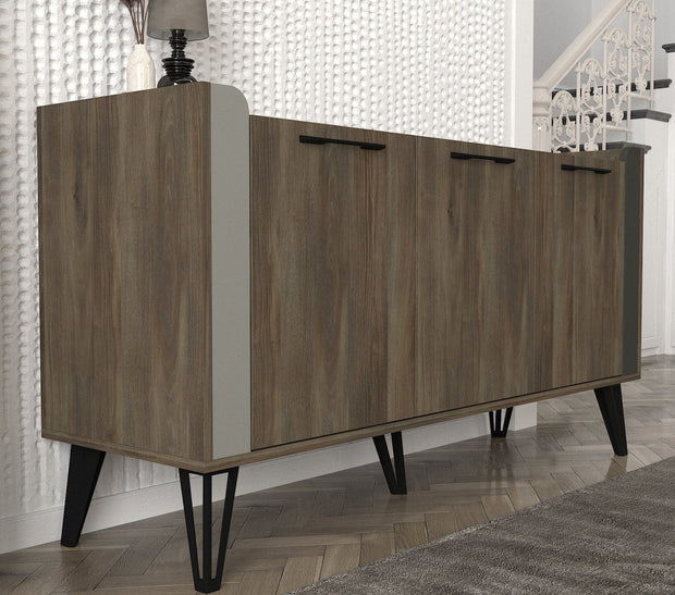 Asir Credenza con 3 ante Borges Multicolore