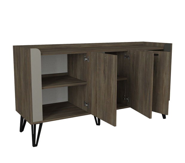 Asir Credenza con 3 ante Borges Multicolore