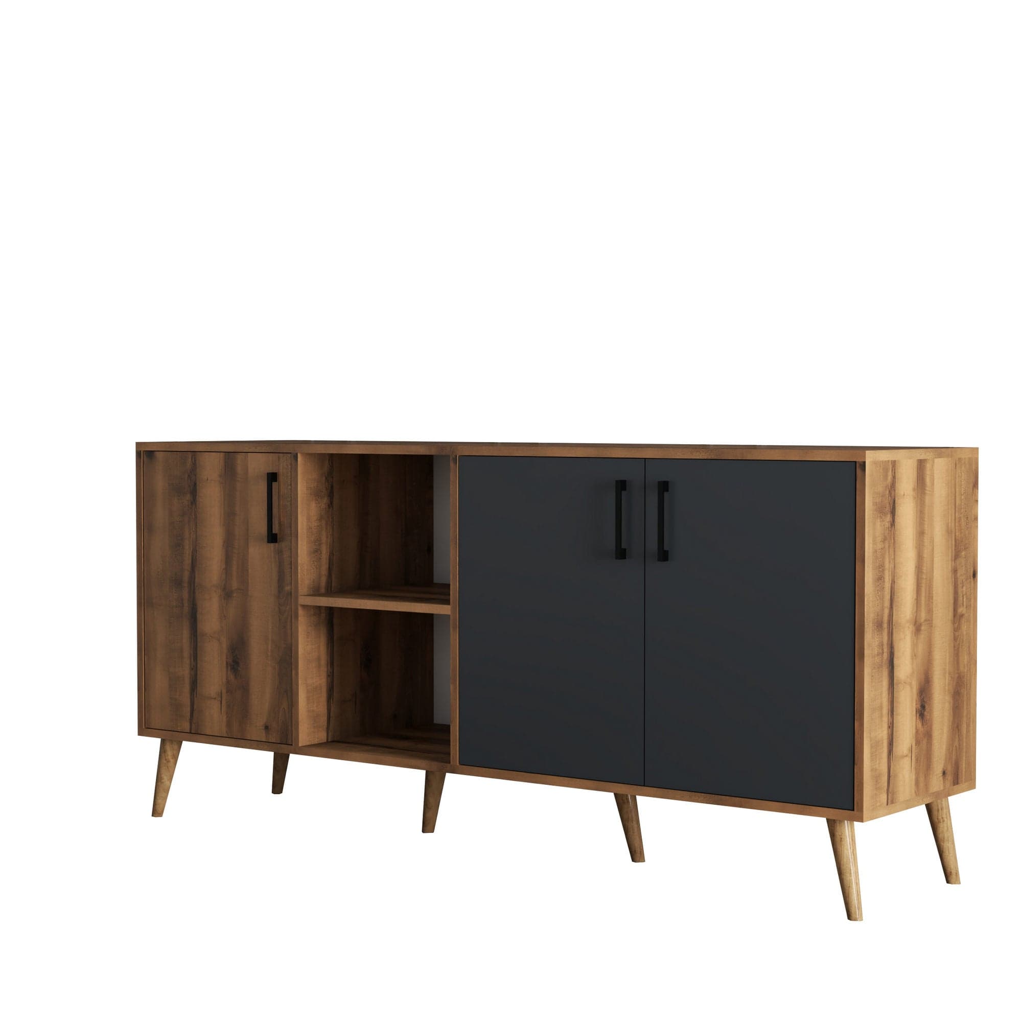 Asir Credenza con 3 ante Exxen Antracite