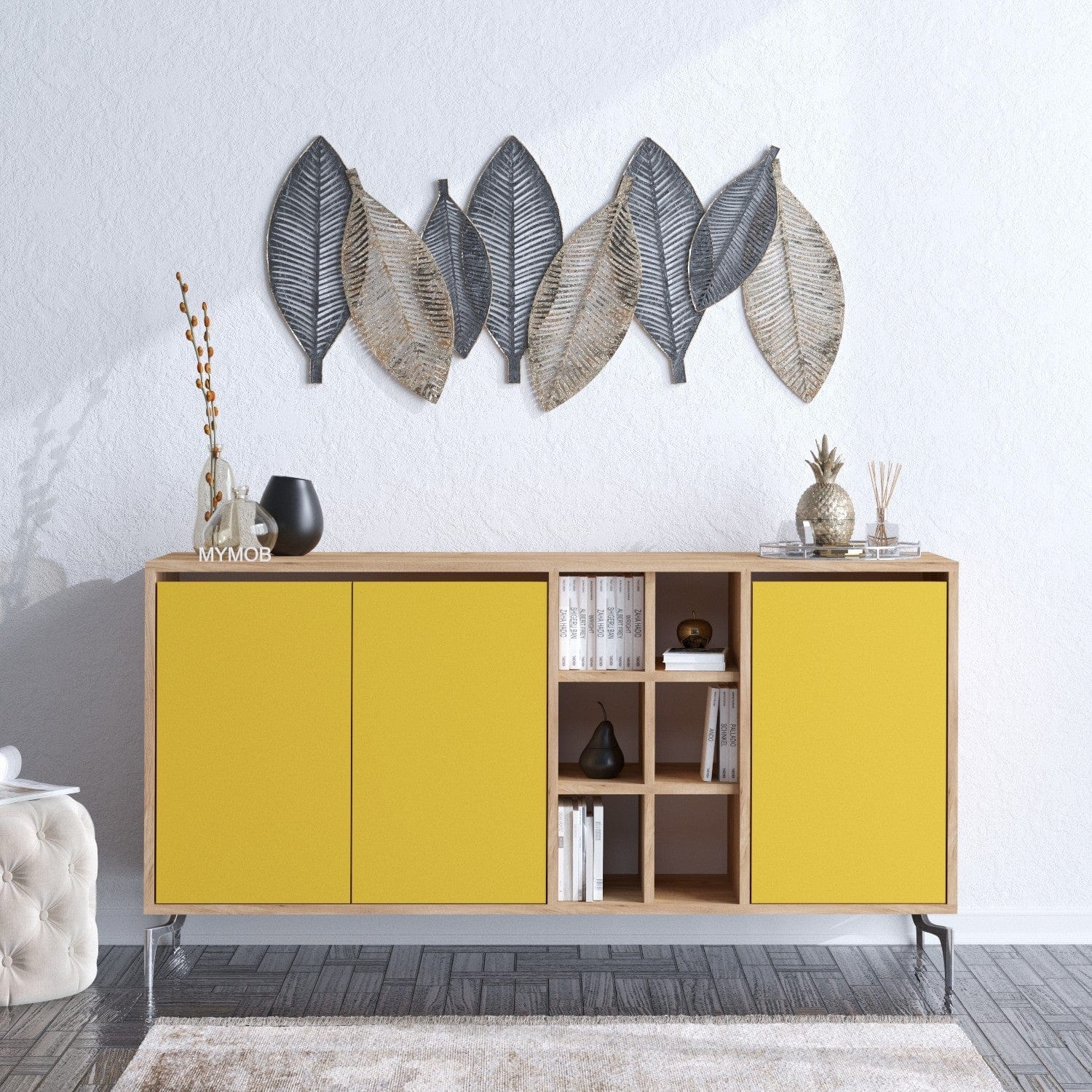 Asir Credenza con 3 ante Kaja Quercia