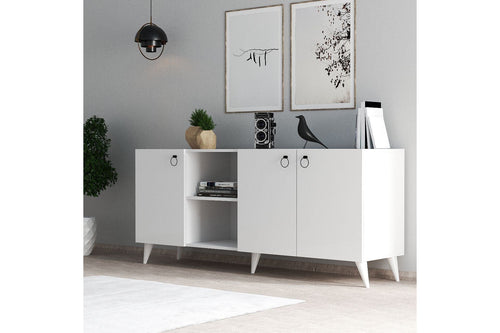 Asir Credenza con 3 ante Karol 0301 Bianco