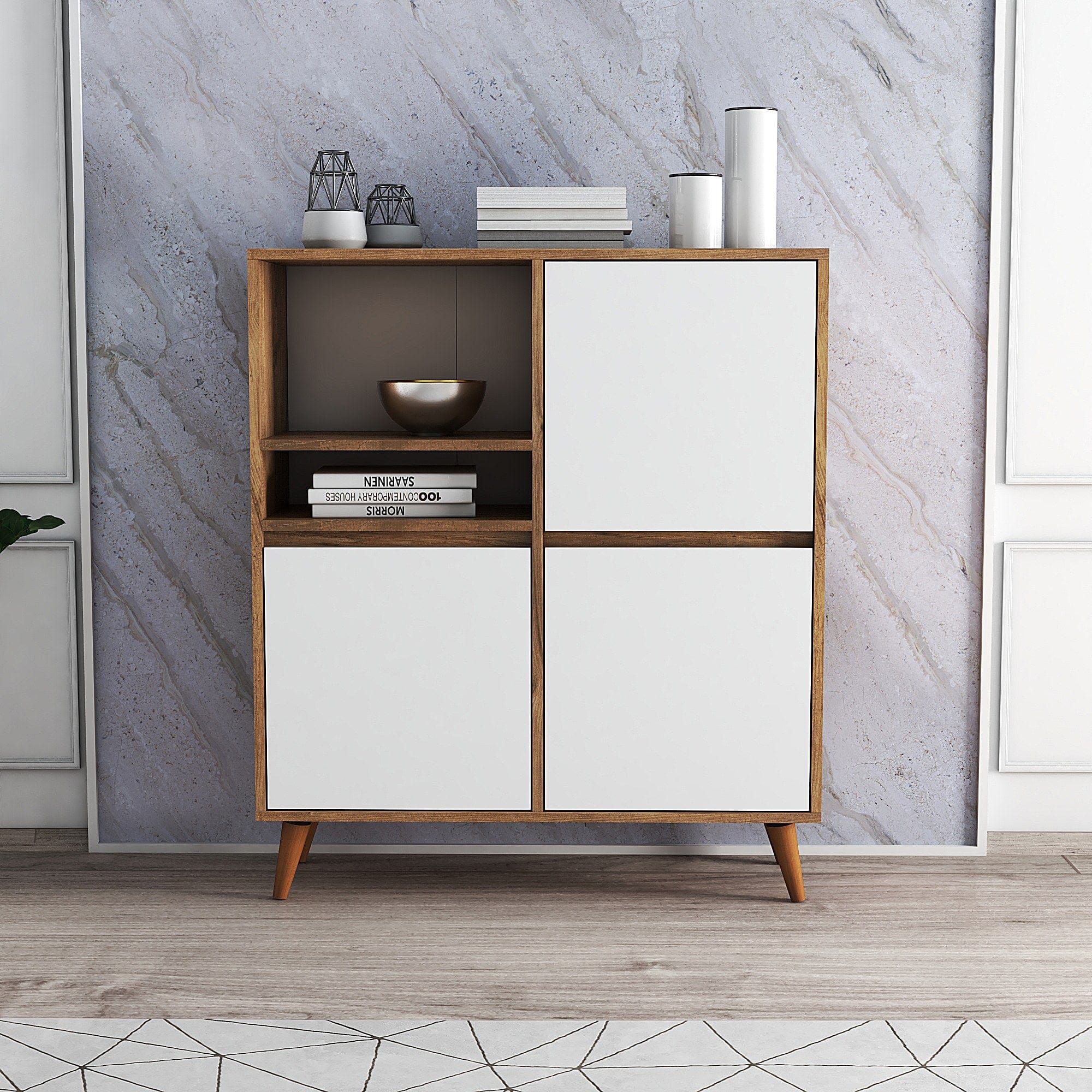 Asir Credenza con 3 ante Kros 3 Bianco