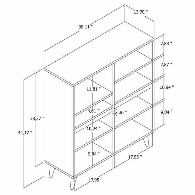 Asir Credenza con 3 ante Kros 3 Bianco