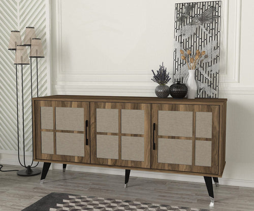 Asir Credenza con 3 ante Logan Noce