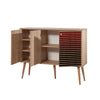 Asir Credenza con 3 ante Mega 221 Quercia