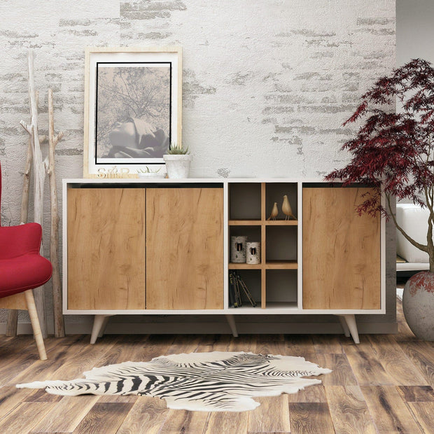 Asir Credenza con 3 ante Prava Quercia