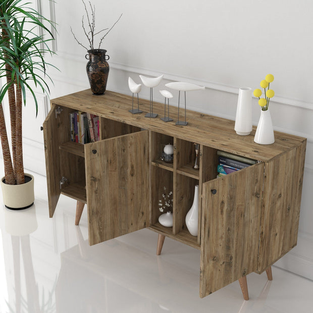 Asir Credenza con 3 ante Risa Pino