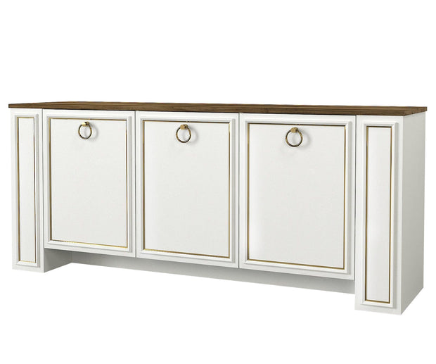 Asir Credenza con 3 ante Sansa Bianco